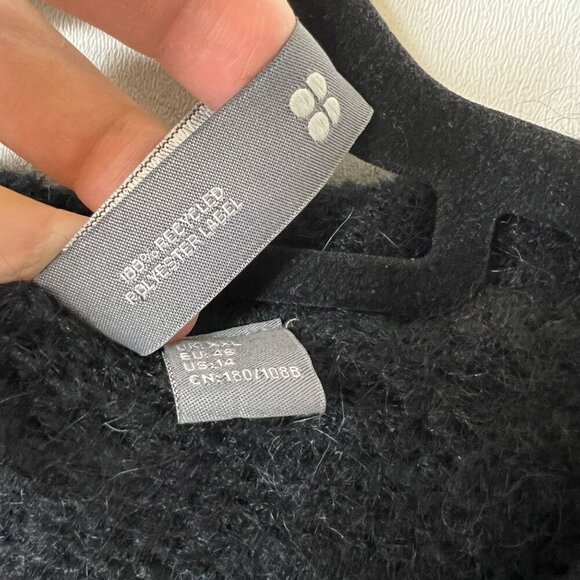 Sweaty Betty‎ soft black sweater women’s size 14 - Picture 5 of 9